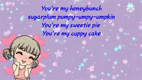 you are my honey bunch song lyrics